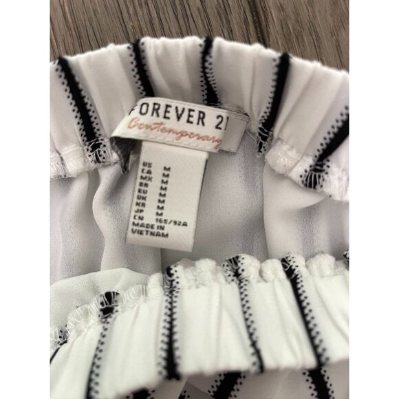 EUC Forever 21 Off-Shoulder Striped Dress - Picture 6 of 6